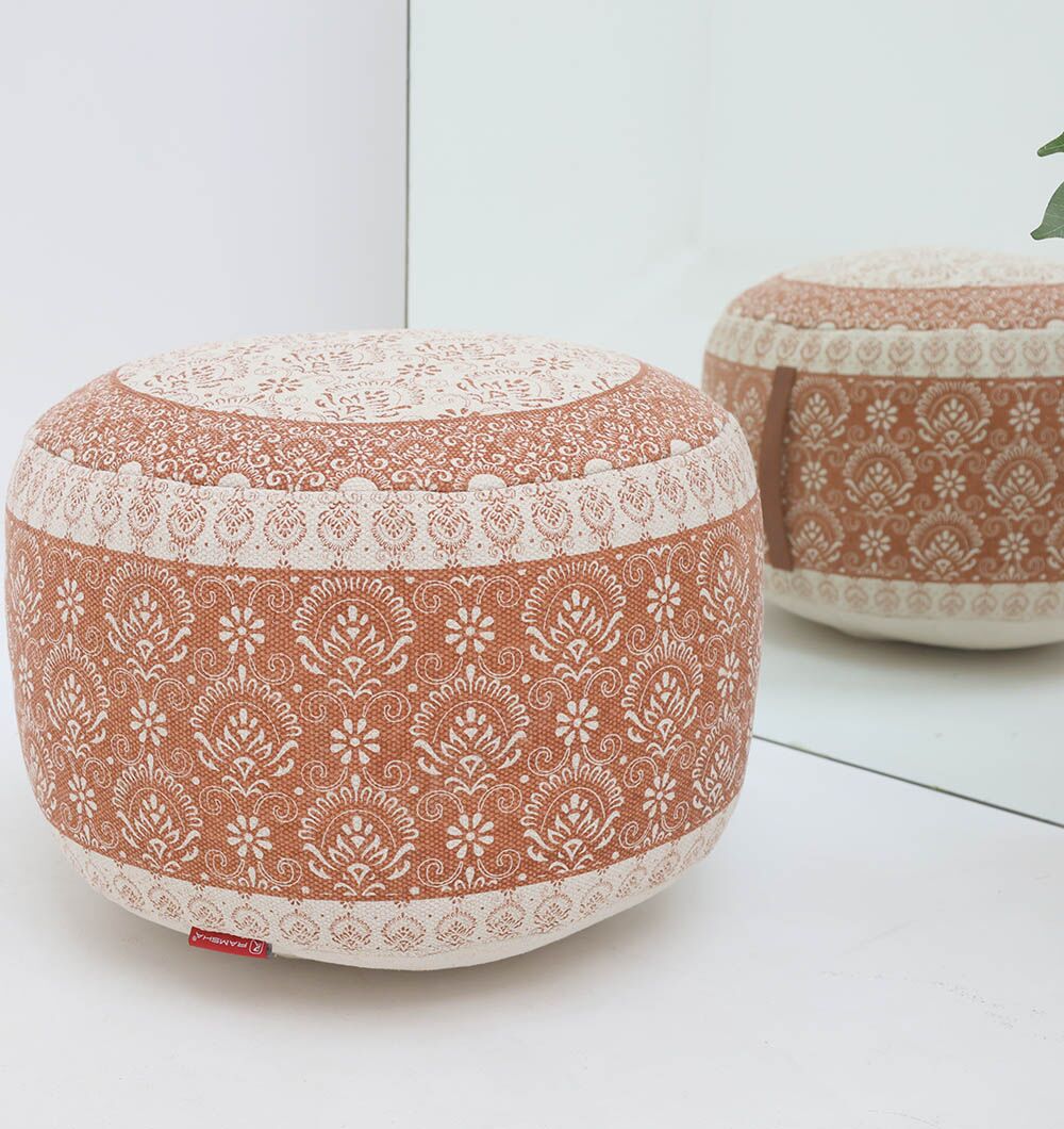 Comfortable Modern Pouf & Foot Rest | Pouf Seat UAE – Ramsha Home Comfortable modern pouf from Ramsha Home UAE, perfect as a foot stool, pouf seat, or foot rest for stylish homes.