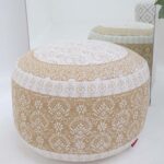 Modern pouf and foot stool from Ramsha Home UAE, versatile as a pouf seat and foot rest for stylish interiors.