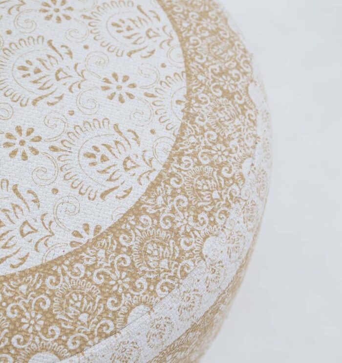 Modern pouf and foot stool from Ramsha Home UAE, versatile as a pouf seat and foot rest for stylish interiors.