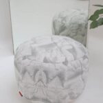 Elegant modern pouf seat and foot rest from Ramsha Home UAE, used as a stylish pouf stool for comfort and décor.