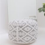 Stylish pouf seat and modern foot stool from Ramsha Home UAE, ideal as a pouf and foot rest for home décor.