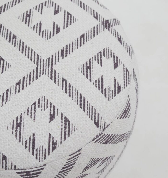 Contemporary pouf seat and foot stool, perfect as a modern foot rest for stylish homes in UAE.