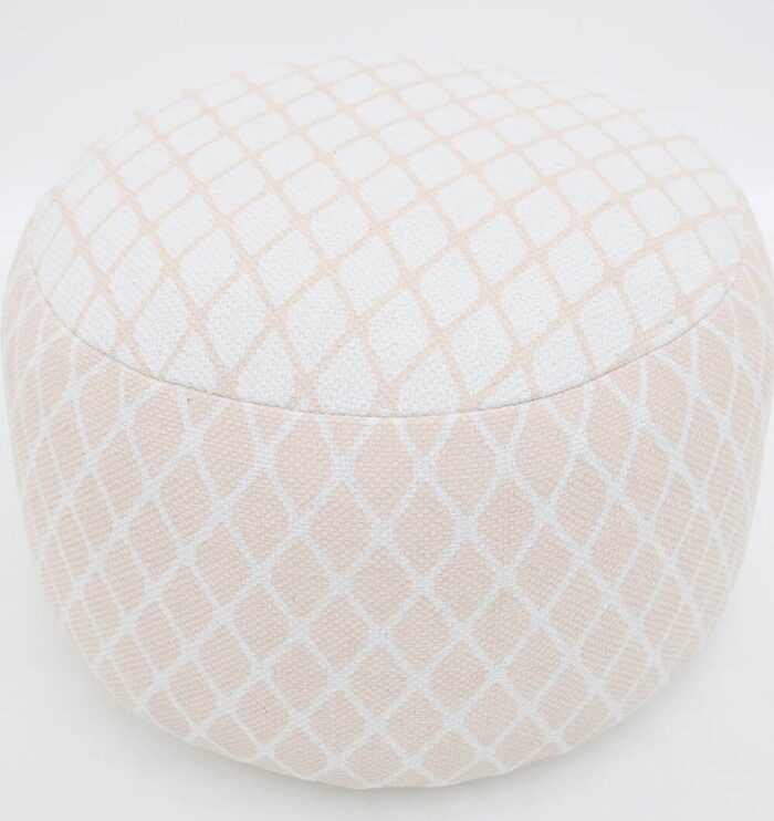 Versatile modern pouf serving as a foot rest, foot stool, and pouf seat for UAE homes.