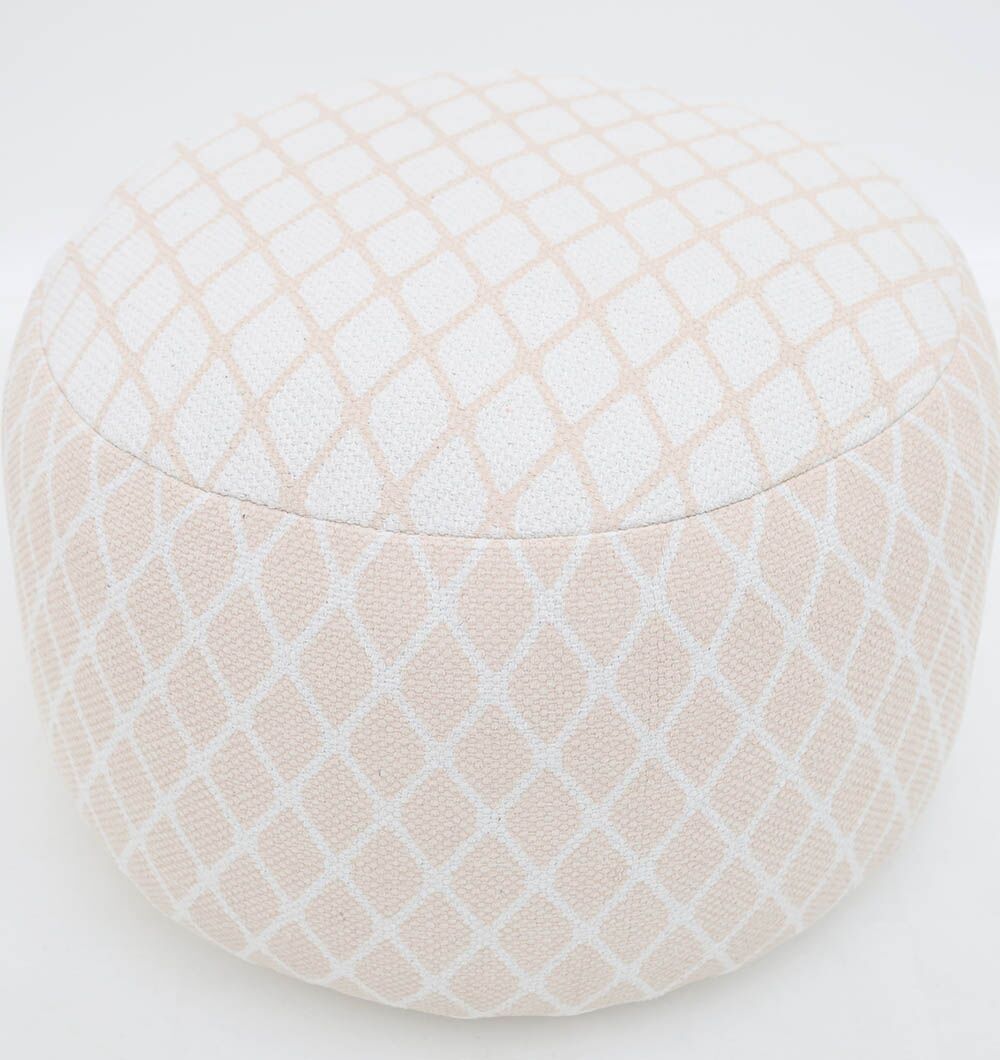 Modern Pouf for Foot Rest and Extra Seating in UAE Versatile modern pouf serving as a foot rest, foot stool, and pouf seat for UAE homes.