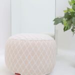 Versatile modern pouf serving as a foot rest, foot stool, and pouf seat for UAE homes.