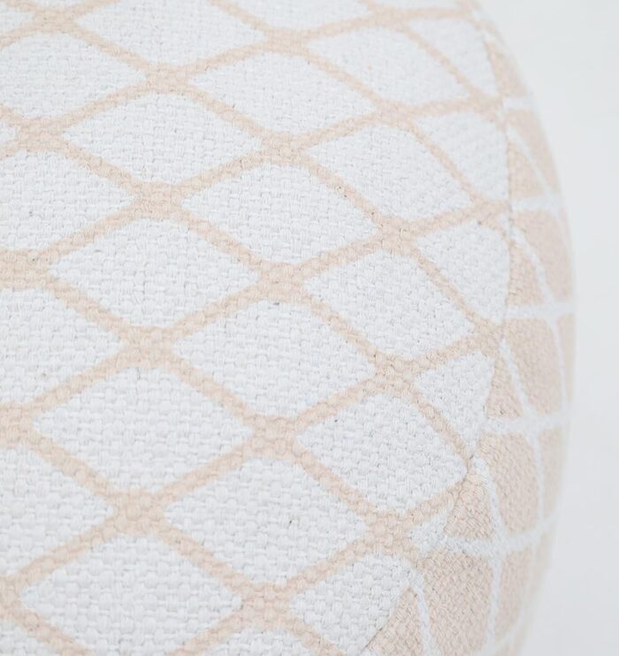 Versatile modern pouf serving as a foot rest, foot stool, and pouf seat for UAE homes.