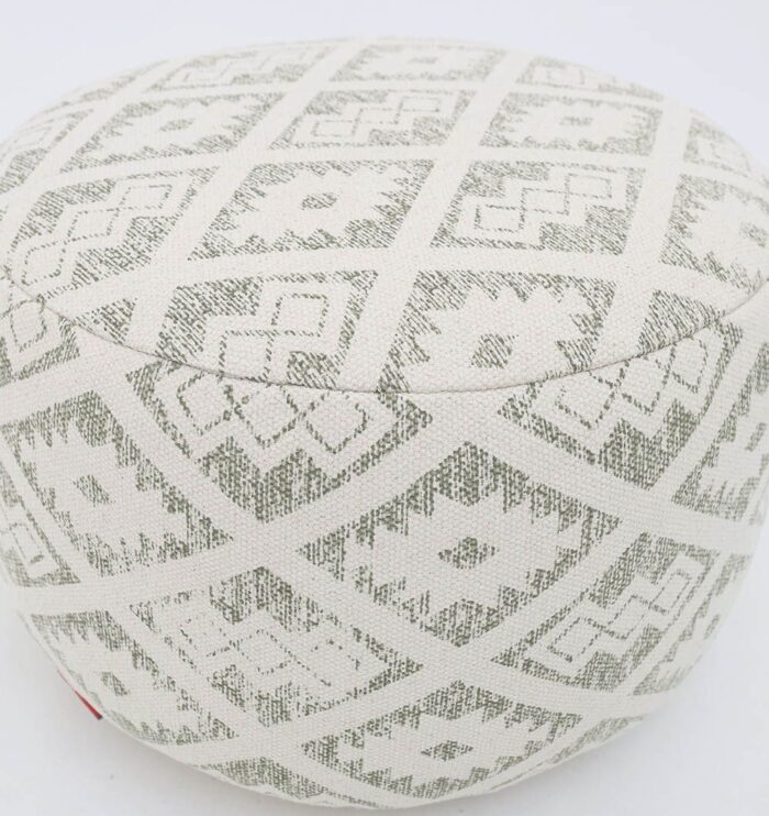 Modern pouf foot rest and pouf seat designed as a stylish foot stool for living spaces in UAE.
