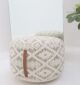Modern pouf foot rest and pouf seat designed as a stylish foot stool for living spaces in UAE.