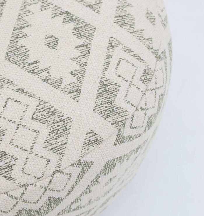 Modern pouf foot rest and pouf seat designed as a stylish foot stool for living spaces in UAE.