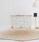 Rectangle multi-color rug featuring vibrant patterns, durable quality, and modern indoor décor style.