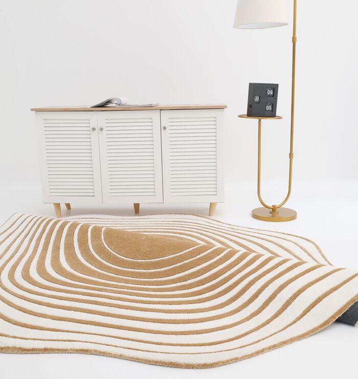 Rectangle multi-color rug featuring vibrant patterns, durable quality, and modern indoor décor style.