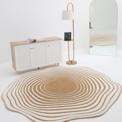 Rectangle multi-color rug featuring vibrant patterns, durable quality, and modern indoor décor style.