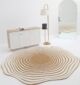 Rectangle multi-color rug featuring vibrant patterns, durable quality, and modern indoor décor style.