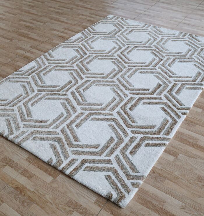 Handcrafted rug featuring intricate design, natural texture, and durable artisan-made quality.