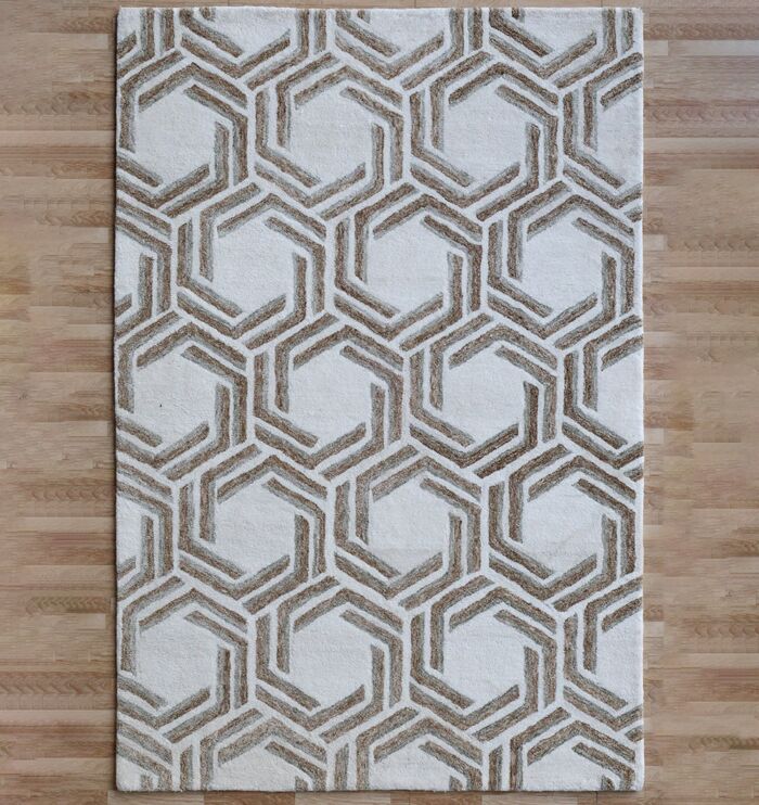 Handcrafted rug featuring intricate design, natural texture, and durable artisan-made quality.