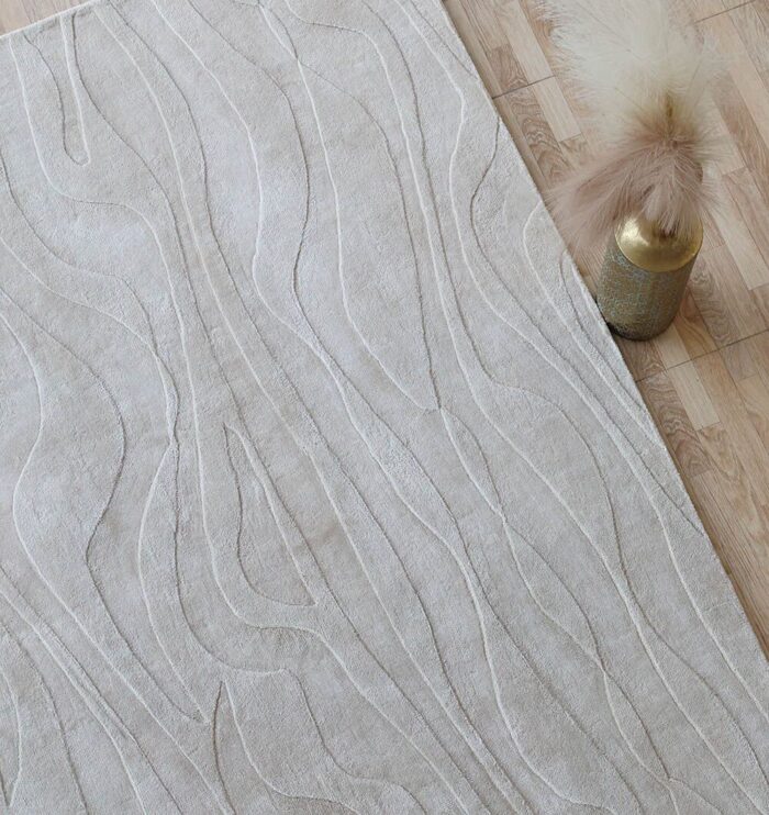 Handmade area rug for home décor, crafted with artisanal detail, soft texture, and timeless style.