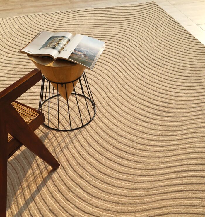 Handmade area rug for home décor, crafted with artisanal detail, soft texture, and timeless style.