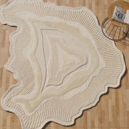 Handmade rug crafted with artisanal skill, offering unique design, warmth, and lasting durability.