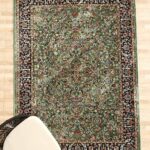 Durable machine-made rug with modern design, soft texture, and long-lasting quality for home décor.