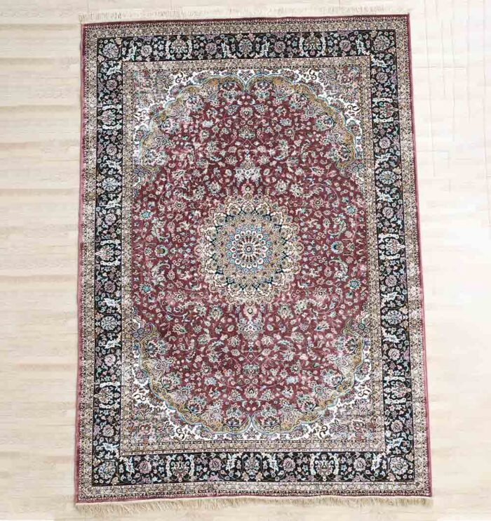 Machine-made rug featuring durable construction, stylish patterns, and easy-care design for modern homes.