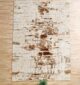 Machine-made rug with modern patterns, soft texture, and long-lasting durability for home décor.