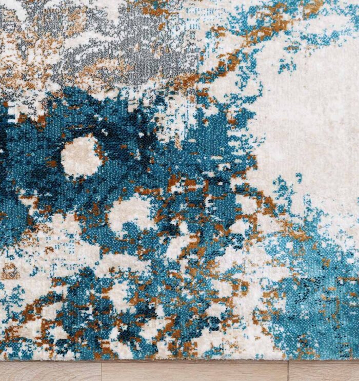 Machine-made rug featuring durable construction, stylish patterns, and easy-care design for modern homes.