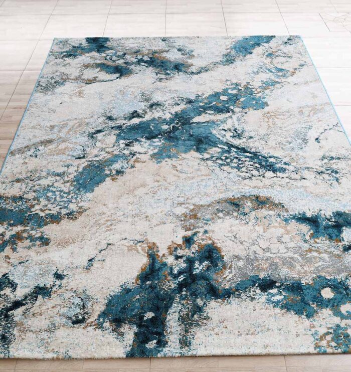 Machine-made rug featuring durable construction, stylish patterns, and easy-care design for modern homes.