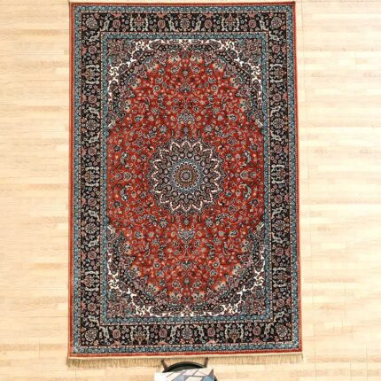 Machine-made rug featuring durable construction, stylish patterns, and easy-care design for modern homes.