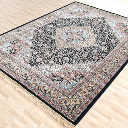 Machine-made rug featuring durable construction, stylish patterns, and easy-care design for modern homes.