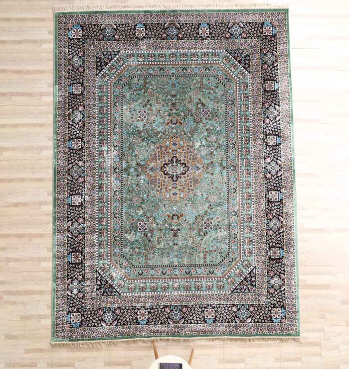 Machine-made rug featuring durable construction, stylish patterns, and easy-care design for modern homes.