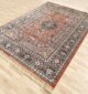Durable machine-made rug with modern design, soft texture, and long-lasting quality for home décor.