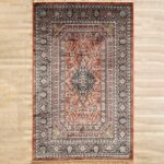 Durable machine-made rug with modern design, soft texture, and long-lasting quality for home décor.