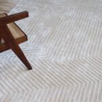 Handmade wool rug hand woven in India for modern homes UAE