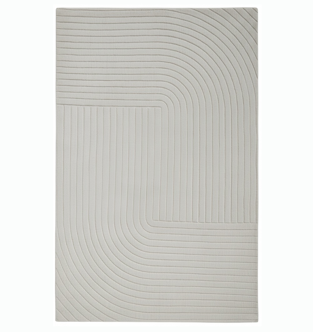 CMN-75-1 White Color Indoor Decor Novara Rug - CMN 75 (190x290 cm) - Image 1