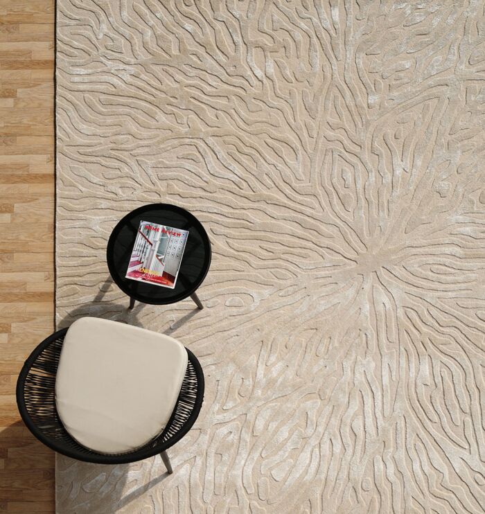 Modern carpet for living room and bedroom, available in Dubai and UAE with a wide collection of rugs and carpets including silk, tufted, and traditional styles.