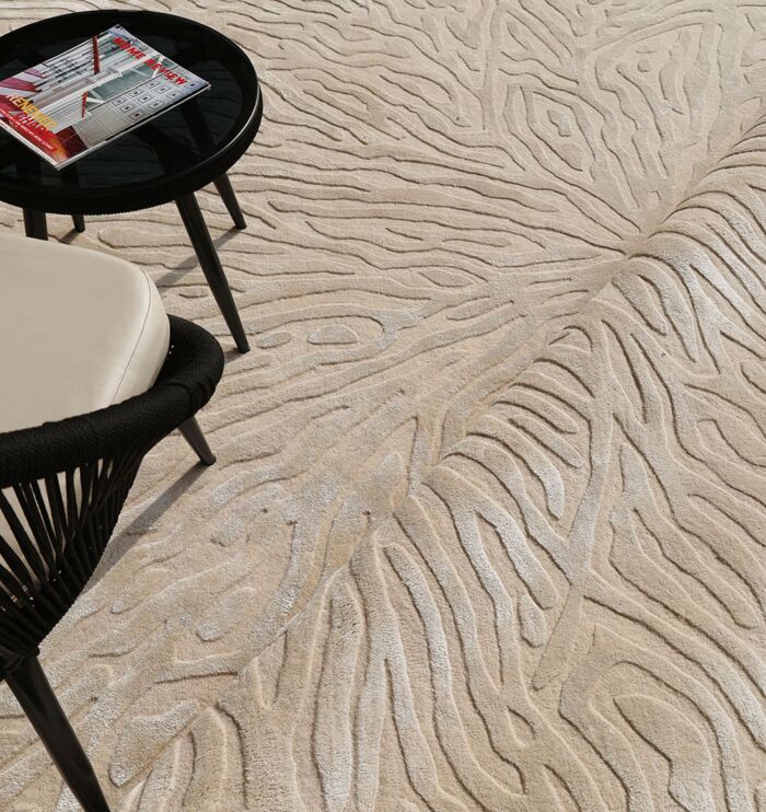 Modern carpet for living room and bedroom, available in Dubai and UAE with a wide collection of rugs and carpets including silk, tufted, and traditional styles.