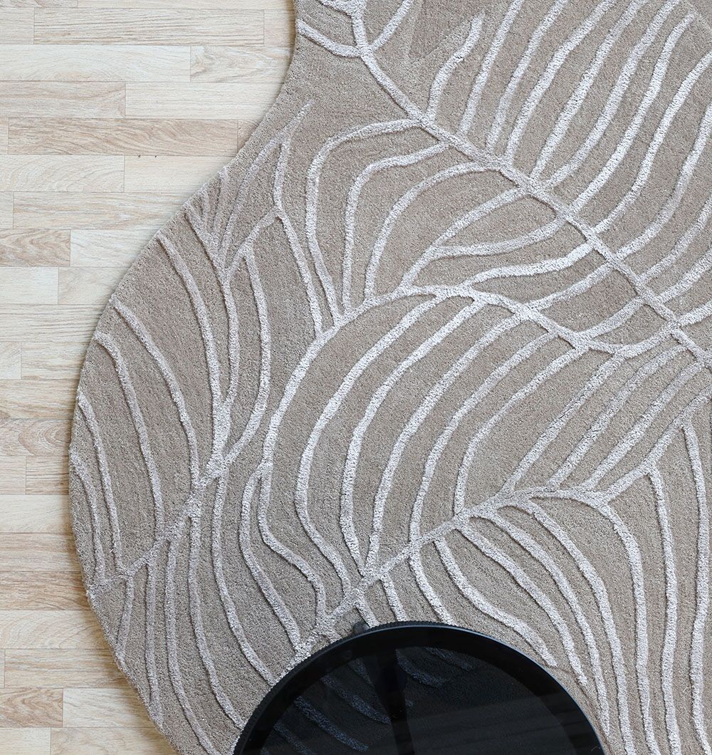 HTWV-137 Natural White Color Handmade Area Rug - HTWV-137 (200x300 cm) - Image 3