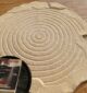 Natural White Color Handmade Area Rug - HTWV-138 (183x200 cm) - Image 5
