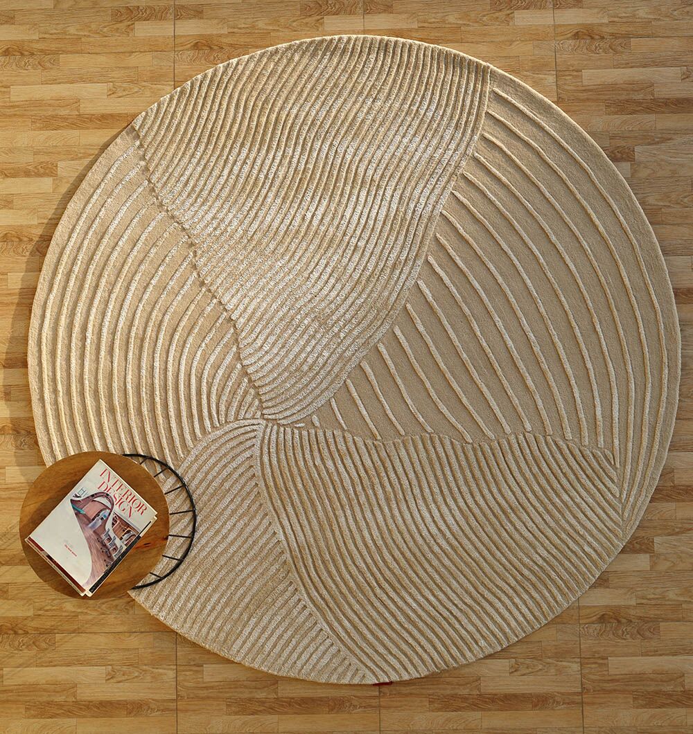 Round Carpets Dubai – Jute Rugs, Modern Carpet Designs & Home Carpets Round jute carpet for living room and bedroom, designed in a modern carpet style to suit home décor in Dubai.