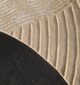 Round jute carpet for living room and bedroom, designed in a modern carpet style to suit home décor in Dubai.