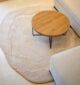 Handmade round tufted rug in Dubai, perfect as a living room carpet or bedroom rug, available in UAE for home décor.