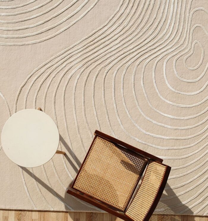 Elegant modern carpet for living room and bedroom, premium design with durable texture, perfect home carpet in Dubai.