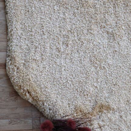 Handmade rug with soft shag texture and white fur design, perfect for adding warmth, elegance, and comfort to modern homes in Dubai and across UAE.