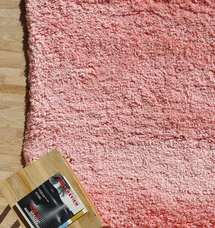 Handmade rug with soft shag texture and white fur design, perfect for adding warmth, elegance, and comfort to modern homes in Dubai and across UAE.