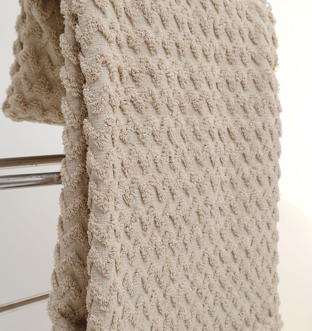 TAL-060 (4) Cotton Natural Color Throw TAL 060 (130x175cm) - Image 5