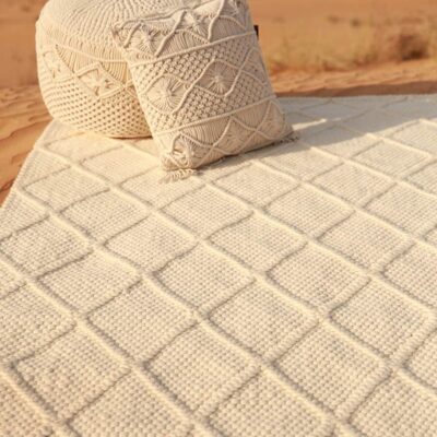 Handmade woven rug for indoor and outdoor floorings available in Dubai and UAE