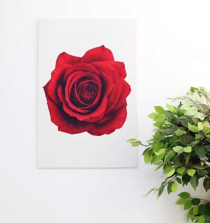 Rose print wall hanging decor for elegant home wall decor, wall art Dubai, and outdoor wall hangings