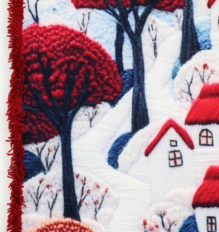 Snowfall wall hanging decor for cozy home wall decor, wall art Dubai, and outdoor wall hangings