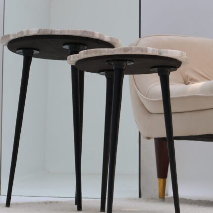 Luxury modern side table by Ramsha Home رمشا المنزل for stylish interiors