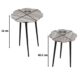 2-Piece Aluminium Nesting Table with Marble Top – Luxury Home Furniture Dubai